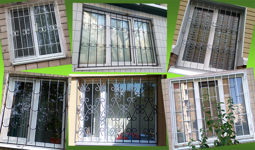 Решетки на окна Киев. Изготовление оконных решеток